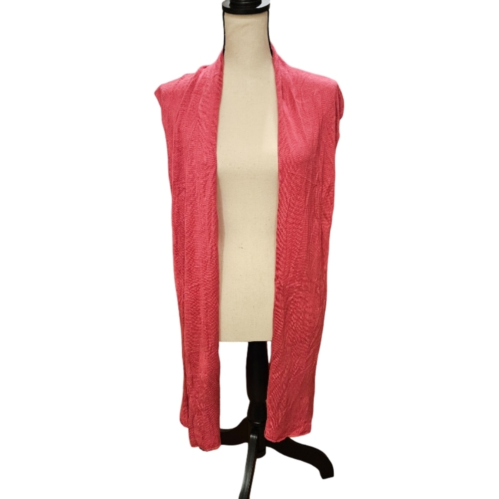 Lexi York Pink Sleeveless Cardiga